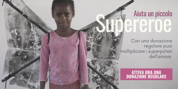 “Aiuta un piccolo supereroe” – la campagna di donazioni ricorrenti per ricostruire la comunità di Anidan